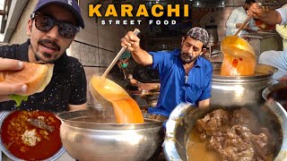 PAKISTAN’s BEST JAVED NIHARI Karachi Street Food Tour [upl. by Haida]