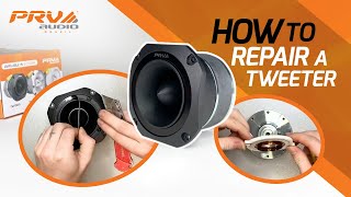 How to Repair a Tweeter PRV Audio TW700Ti TW700TiCR and TW700Ti WHITE [upl. by Asirem]