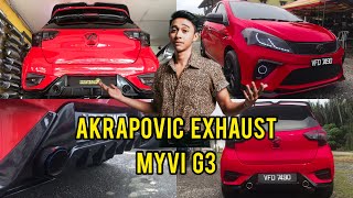 Pasang Exhaust Tip AKRAPOVIC dekat Myvi G3 [upl. by Yerroc]