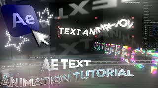 Text Animations amp Effects Tutorial  After Effects [upl. by Naltiak946]