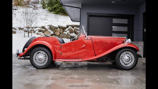 1953 MG TD Roadster Walkaround Video [upl. by Elwyn]