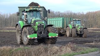 3X DeutzFahr  2X DewulfSchorseneren rooienSalsify harvestSchwarzwurzeln ernte [upl. by Buroker]