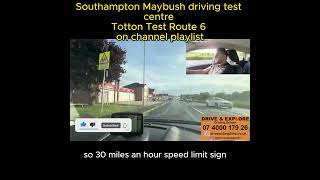 Totton test route 6 driveandexploredrivingschool uk drivinglessons shorts fyp trending [upl. by Namzaj]