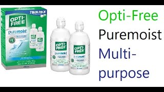 Opti Free Puremoist Multi purpose [upl. by Yadnus]