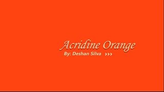 Acridine Orange  3D Model and More [upl. by Enetsirhc]