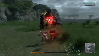 NieR Replicant Hard Mode Giant Shade Southern Plains Early Kill [upl. by Balch]