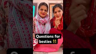 BFF ❤️questionforbesties bestfriend bestie bff rounak vinita viral ytshorts [upl. by Crain165]