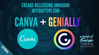 Tutorial Come creare bellissime immagini interattive con Canva e Genially [upl. by Ecnerol107]