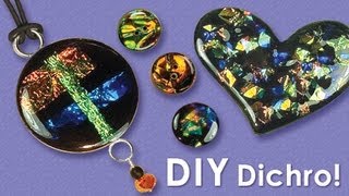 Little Windows  how to make Dichro Resin Jewelry [upl. by Drannek]