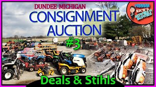 Dundee Auction Consignment Stihl Equipment Auction Richs Mowers n Blowers Michigan Auctions [upl. by Nywloc]