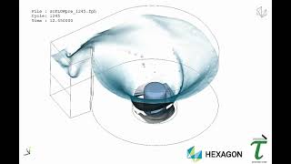 Gravitational water vortex turbine simulation using Cradle CFD HEXAGON [upl. by Aivonas42]