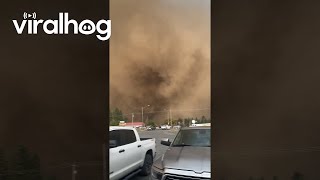 Dust Storm in Moscow Idaho  ViralHog [upl. by Amikehs]