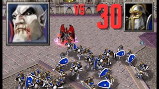 Dreadlord VS 30 Footman Warcraft III [upl. by Silletram347]