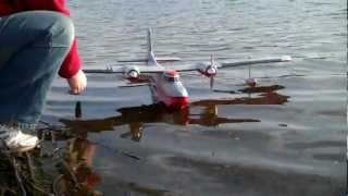 Twinstar II Flying Boat  first flight off water [upl. by Sephira78]