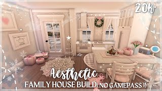 20K BLOXBURG AESTHETIC FAMILY HOUSE BUILD  NO GAMEPASS [upl. by Bastian906]