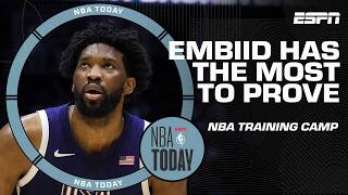 Tim Legler says Joel Embiid has the most to prove headed into NBA training camp 👀  NBA Today [upl. by Ymas995]