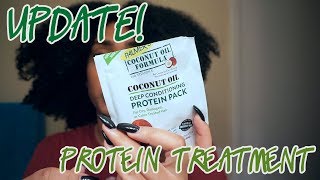 HAIR  UPDATED Review on Palmers Coconut Oil Protein Pack [upl. by Kinom228]