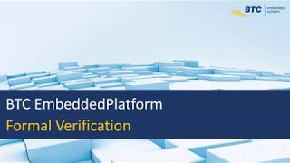 BTC EmbeddedPlatform  Formal Verification이란 [upl. by Dong402]