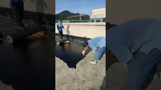 Roof waterproofing construction process [upl. by Leirad]