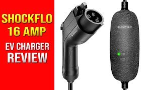 Shockflo 16A EV Charger Review Level 12 120V240V NEMA 515 620 J1772 EVSE 16 Amps [upl. by Sivolc]