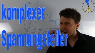 komplexer Spannungsteiler  komplexe Wechselstromrechnung [upl. by Tirrej]