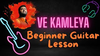 Easy Bollywood songs on guitar for beginners  Ve Kamleya  any one can play 😍 [upl. by Charissa]