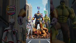 Spiderman vs Hulk vs Thanos Dragon Who is the best marvel spiderman brawlstars avengers [upl. by Solorac231]