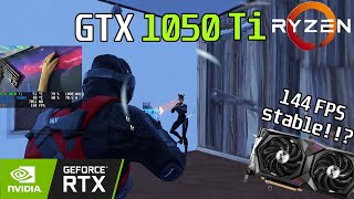 🚀 GTX 1050 Ti · Ryzen 5 5600X · 144 FPS Stable · Performance Mode · Fortnite [upl. by Lupee771]