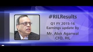 RIL CFO Mr Alok Agarwal explains Q1 RILresults [upl. by Flo100]