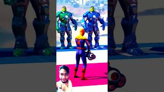 GTA 5 RED HULK SAVE GREEN HULK FROM THANOS ARMY shorts shorts shortsfeed youtubeshorts ytshorts [upl. by Nader]