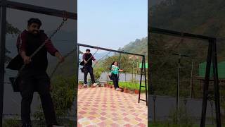 Rishikesh mein jhoola Swing Jhula 🛝😍 priyalkukreja shorts ytshorts [upl. by Diarmit]