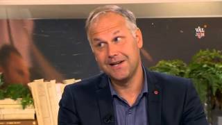 Partiledarintervju  Jonas Sjöstedt V  Nyhetsmorgon TV4 [upl. by Esyned]