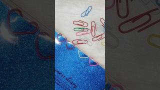 how to make paper clip heart ❤️ paperclip shorts ytshorts diy heart [upl. by Lessig]