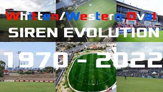 VU Whitten Oval Siren Evolution 1970  2022 [upl. by Eicarg496]