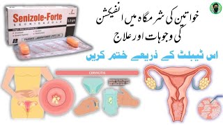 Secnidazole tablet uses  How to use Senizole Forte Tablet for Vaginal Infection Treatment in Urdu [upl. by Nyluqcaj819]