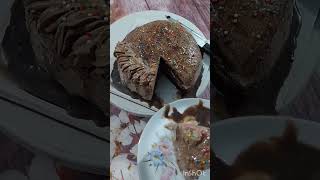 Creating amp Decorating Chocolate Sponge Cake for the First Time ElisasCookingRecipes [upl. by Etteuqaj]