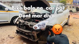 Bike Wale Ne car per dent mar diya  Swift dzire  dailyvlog vlog taxidriver taxi vlogging [upl. by Celin]