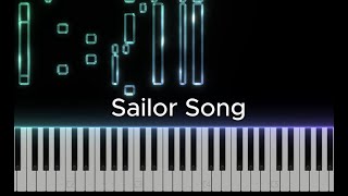 Sailor Song  FREE Sheet Piano Cover [upl. by Atyekram]