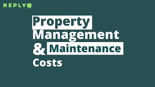 Property Management and Maintenance Payments [upl. by Kirwin268]