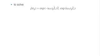 Lecture 4  Chapter 7 Product operators I by Dr James Keeler quotUnderstanding NMR spectroscopyquot [upl. by Ahsoym]