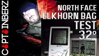 North Face Elkhorn 0 Degree Sleeping Bag Test 32 Degrees [upl. by Ahtram]