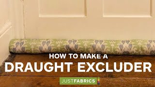 How To Make a Draught Excluder  Just Fabrics [upl. by Ived]