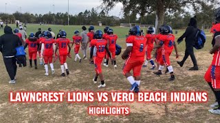 lawncrest lions 11u Vs Vero Beach Indians AAU HIGHLIGHTS [upl. by Aneehsor]