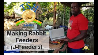 Jamaica Rabbit Farming Making Rabbit Feeders JFeeders [upl. by Veronika]