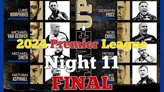 2024 Premier League Night 11 Littler v van Gerwen [upl. by Regdor236]