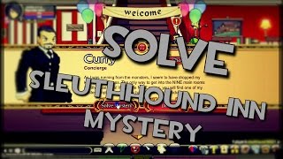 AQWorlds GUIDE  SOLVE the Sleuthhound Inn Mistery EXPLAINED [upl. by Wendolyn785]