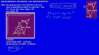 CSEC CXC Maths Past Paper Question 10aii May 2012 Exam Solutions Answers by Will EduTech [upl. by Margetts807]