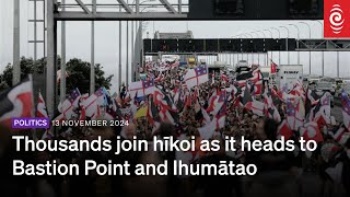 Thousands join hīkoi as it heads to Bastion Point and Ihumātao  13 November 2024  RNZ [upl. by Tufts]