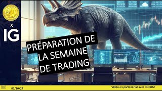 Préparation de la semaine de trading 071024 [upl. by Lekkim772]