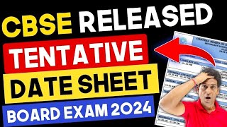 CBSE Date Sheet 2024 FINALLY OUT🔥 Date Sheet of Class 10 CBSE Board 2024  CBSE Board Exam 2024 [upl. by Amlez]